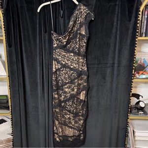 Elegant Black Lace Dress